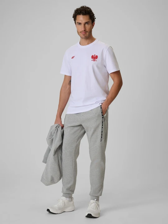 Zdjęcie produktu 4F Spodnie kibica joggery męskie - szare XL