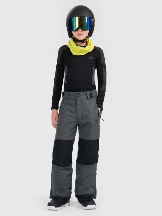 Zdjęcie produktu 4F Spodnie snowboardowe membrana 10000 chłopięce - czarne 140 (9-10 lat)