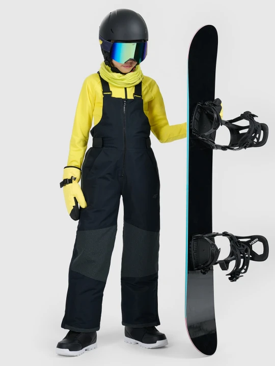 Zdjęcie produktu 4F Spodnie snowboardowe membrana 10000 chłopięce - czarne 128 (7-8 lat)