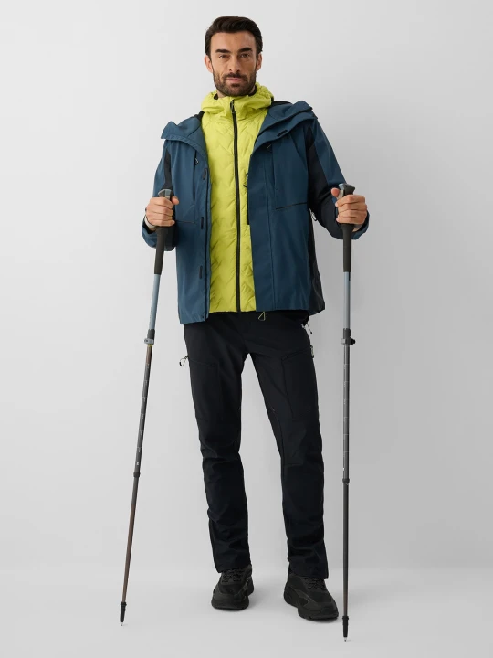 Zdjęcie produktu 4F Spodnie trekkingowe softshell membrana 10000 męskie - czarne S