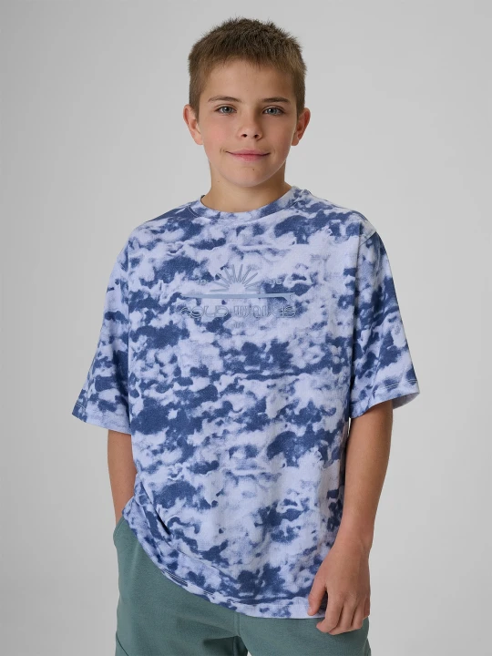 Zdjęcie produktu 4F T-shirt loose z nadrukiem chłopięcy - multikolor 134 / 140 (8-10 lat)