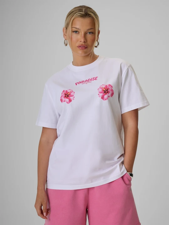 Zdjęcie produktu 4F T-shirt loose z nadrukiem damski - biały L