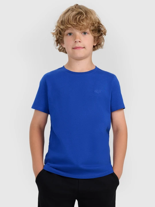 Zdjęcie produktu 4F T-shirt oversize gładki chłopięcy - niebieski 122 (6-7 lat)
