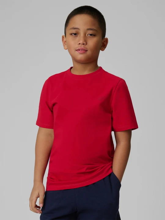 Zdjęcie produktu 4F T-shirt regular gładki chłopięcy - czerwony 158 (12-13 lat)