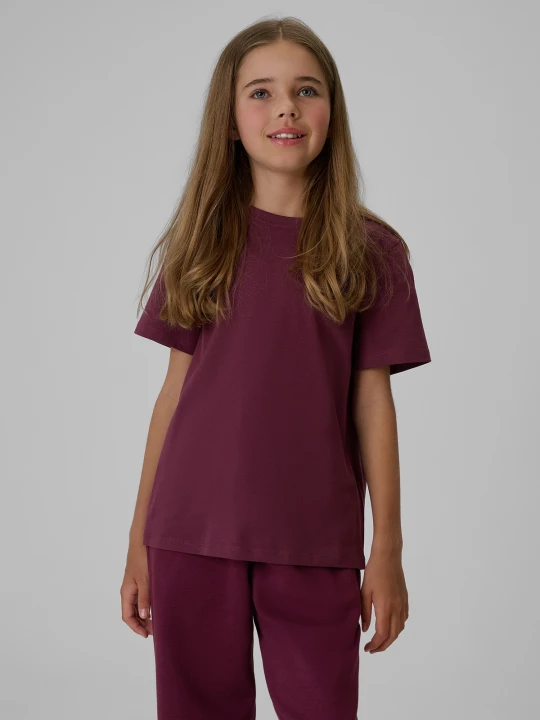 Zdjęcie produktu 4F T-shirt regular gładki dziewczęcy (2-pack) - multikolor 122 / 128 (6-8 lat)
