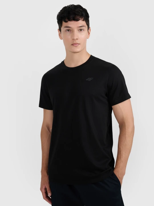 Zdjęcie produktu 4F T-shirt regular gładki męski (2-pack) - biały+czarny XL