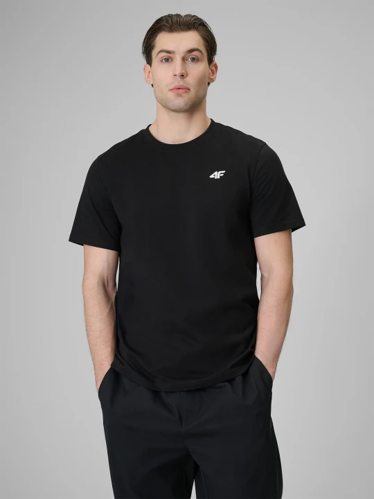 Zdjęcie produktu 4F T-shirt regular gładki męski (3-pack) - biały+szary+czarny XL