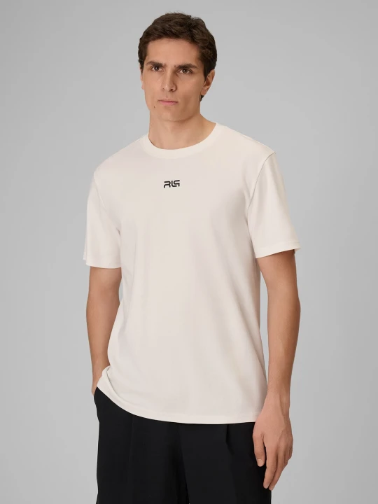 Zdjęcie produktu 4F T-shirt regular gładki męski 4F | Robert Lewandowski - biały XL