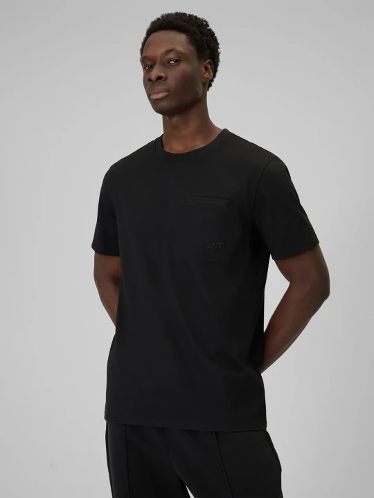 Zdjęcie produktu 4F T-shirt regular gładki męski - czarny S