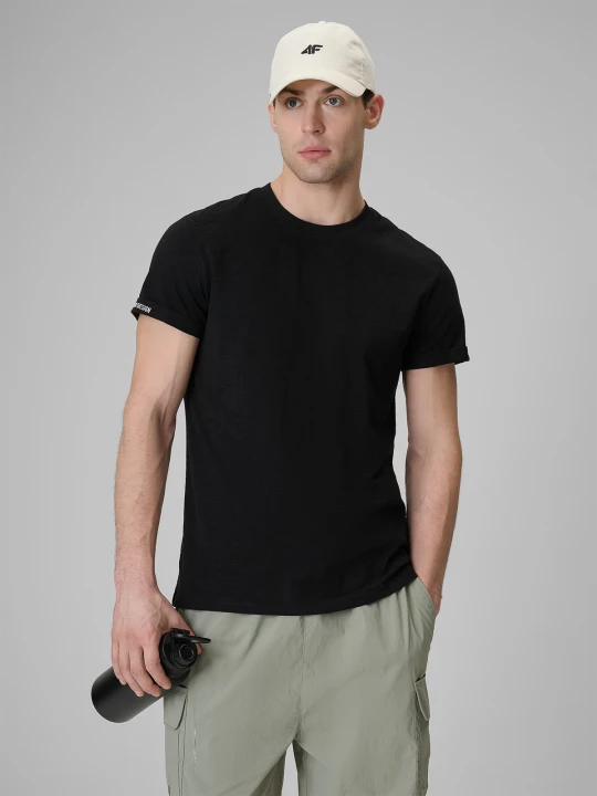 Zdjęcie produktu 4F T-shirt regular gładki męski - czarny L