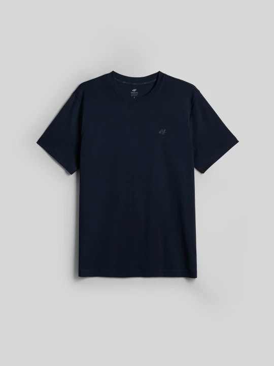 Zdjęcie produktu 4F T-shirt regular gładki męski - granatowy XL