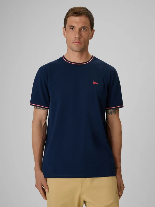 Zdjęcie produktu 4F T-shirt regular gładki męski - granatowy M
