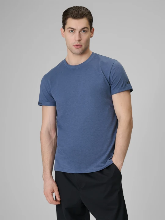 Zdjęcie produktu 4F T-shirt regular gładki męski - granatowy XL