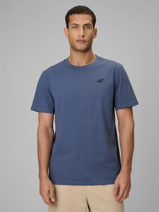 Zdjęcie produktu 4F T-shirt regular gładki męski - granatowy S