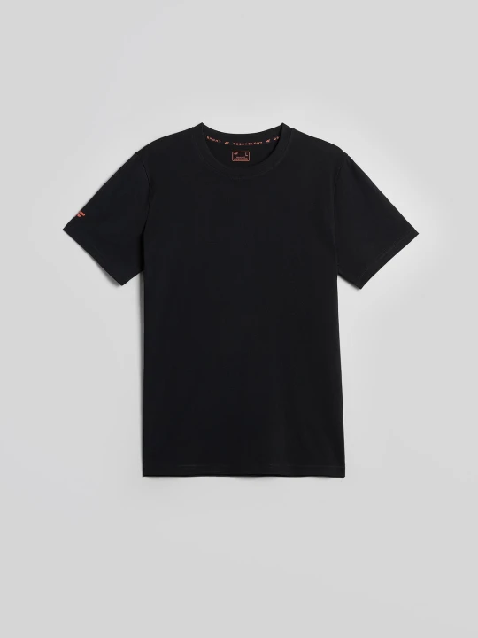 Zdjęcie produktu 4F T-shirt regular z antybakteryjnym wykończeniem Polygiene męski - czarny XXL