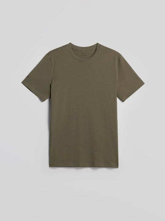 Zdjęcie produktu 4F T-shirt regular z antybakteryjnym wykończeniem Polygiene męski - khaki XXL zielony
