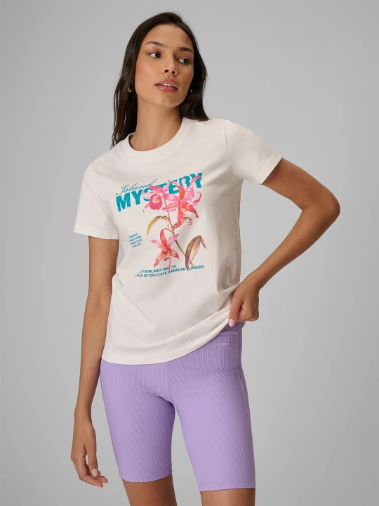 Zdjęcie produktu 4F T-shirt regular z nadrukiem damski - biały M