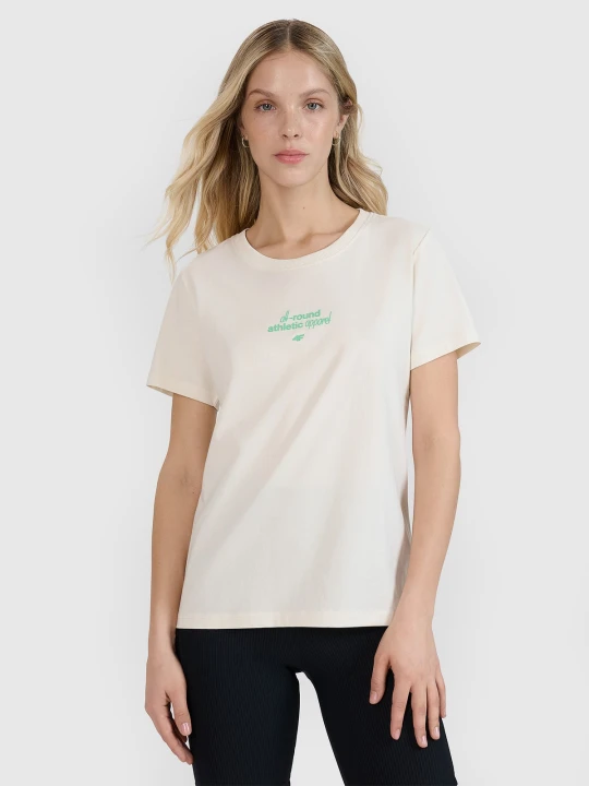 Zdjęcie produktu 4F T-shirt regular z nadrukiem damski - biały XS