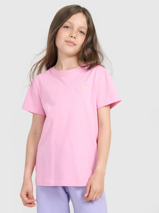 Zdjęcie produktu 4F T-shirt regular z nadrukiem dziewczęcy - różowy 152 (11-12 lat)