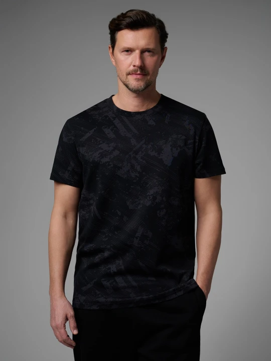 Zdjęcie produktu 4F T-shirt regular z nadrukiem męski 4F x Robert Lewandowski - czarny M