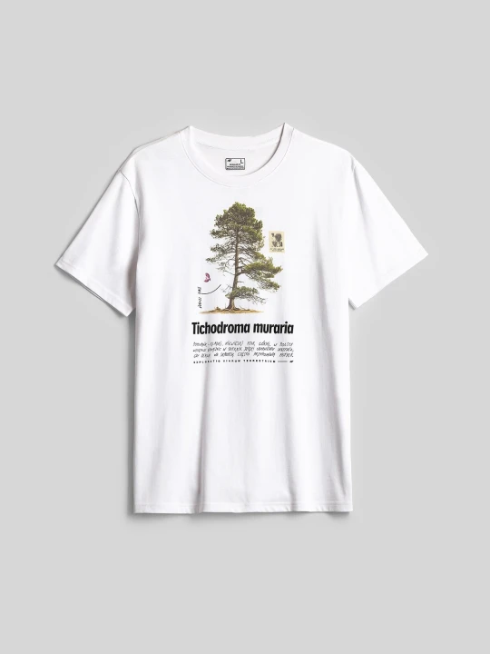 Zdjęcie produktu 4F T-shirt regular z nadrukiem męski - biały M