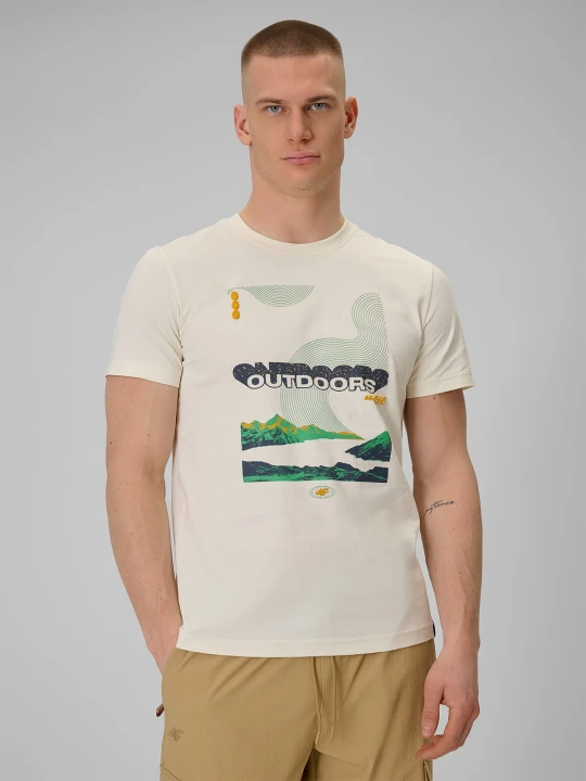 Zdjęcie produktu 4F T-shirt regular z nadrukiem męski - biały M