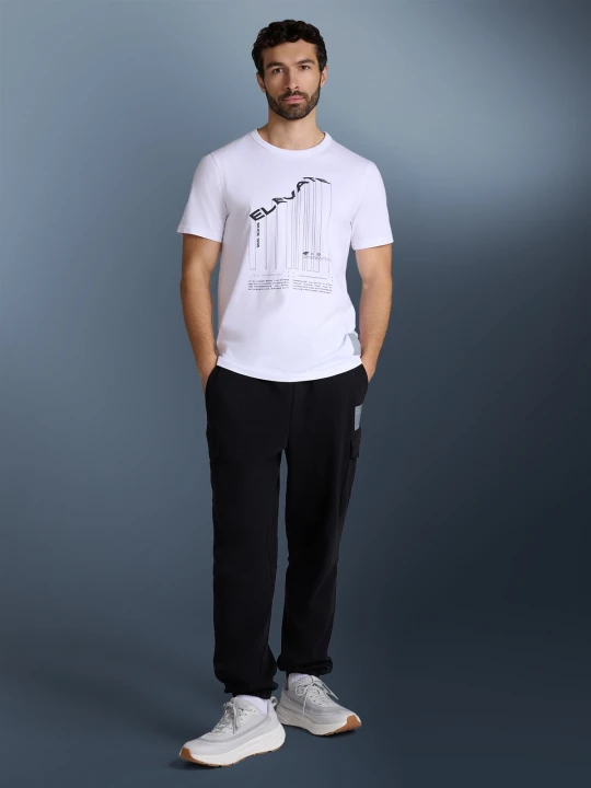 Zdjęcie produktu 4F T-shirt regular z nadrukiem męski - biały XXL