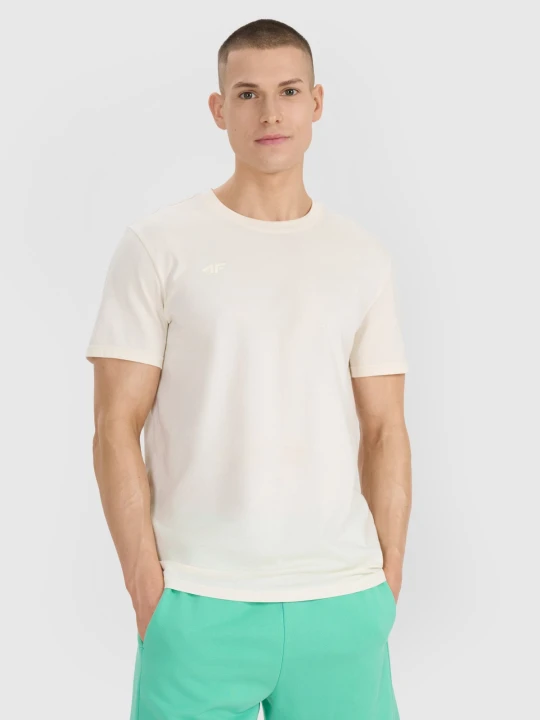 Zdjęcie produktu 4F T-shirt regular z nadrukiem męski - biały XXL