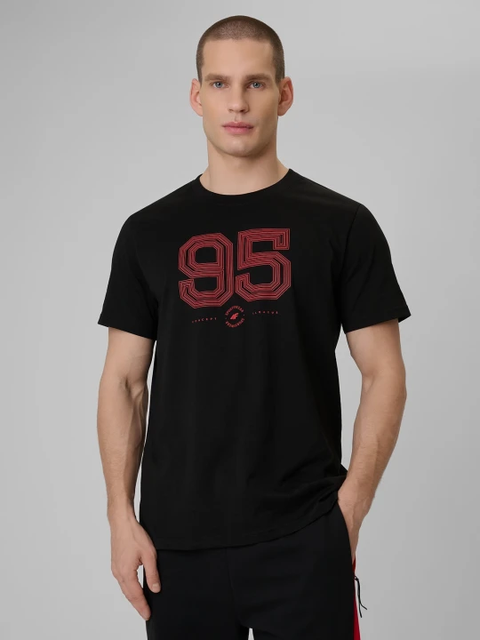 Zdjęcie produktu 4F T-shirt regular z nadrukiem męski - czarny M