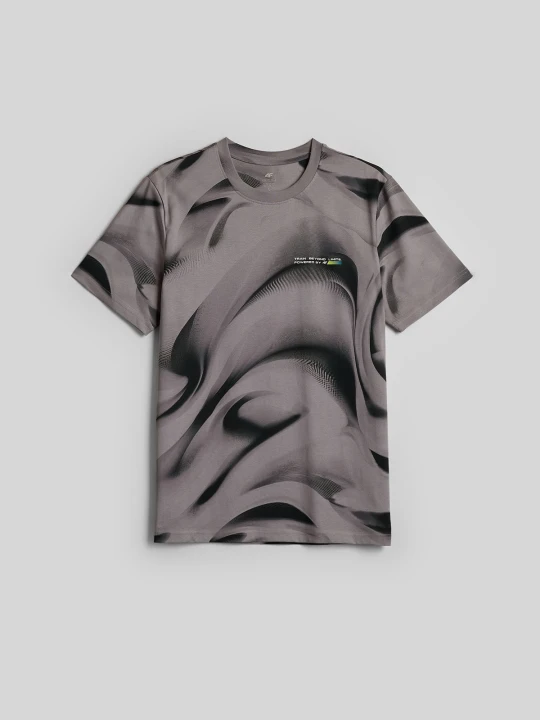 Zdjęcie produktu 4F T-shirt regular z nadrukiem męski - czarny L