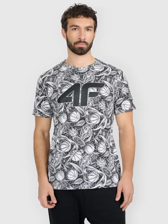 Zdjęcie produktu 4F T-shirt regular z nadrukiem męski - czarny M
