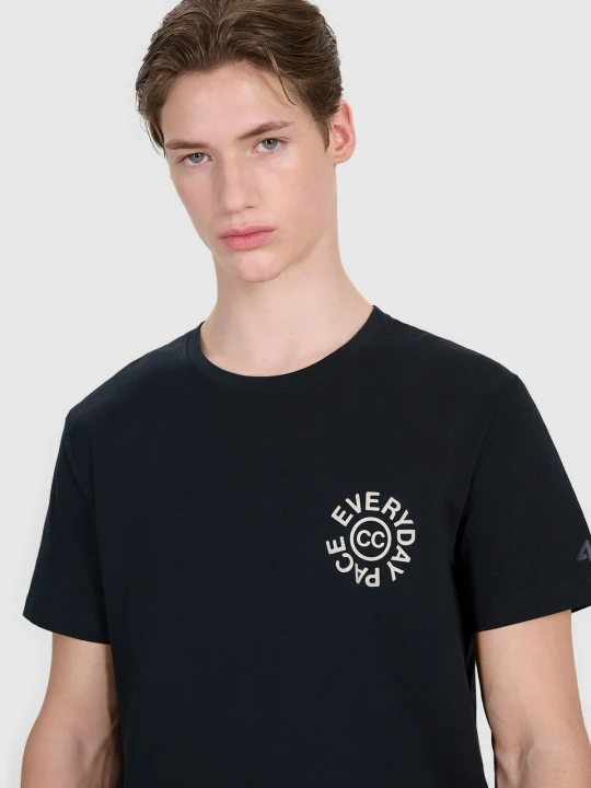 Zdjęcie produktu 4F T-shirt regular z nadrukiem męski - czarny S