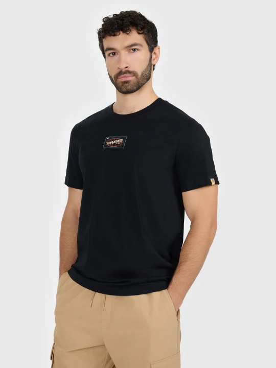 Zdjęcie produktu 4F T-shirt regular z nadrukiem męski - czarny S