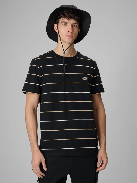 Zdjęcie produktu 4F T-shirt regular z nadrukiem męski - czarny S