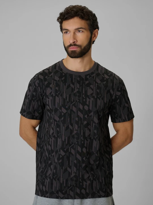 Zdjęcie produktu 4F T-shirt regular z nadrukiem męski - czarny XL
