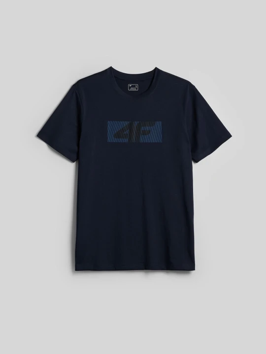 Zdjęcie produktu 4F T-shirt regular z nadrukiem męski - granatowy S