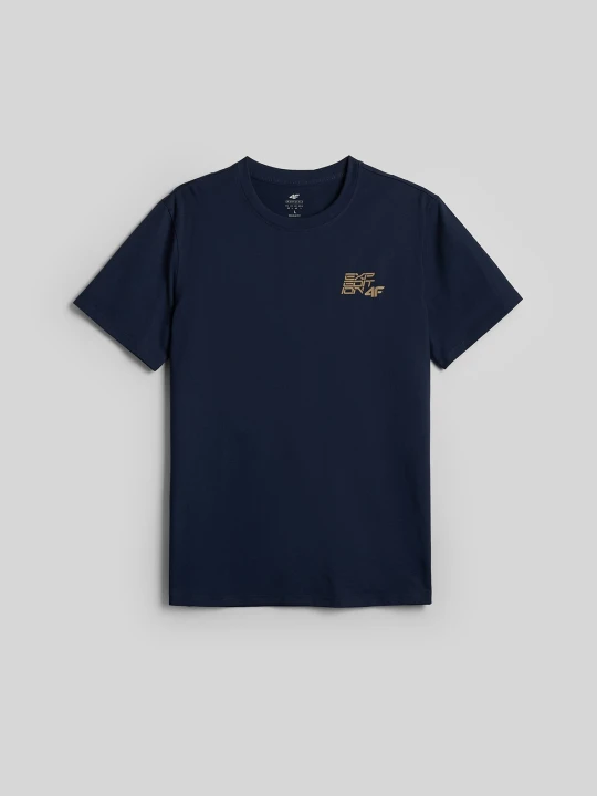 Zdjęcie produktu 4F T-shirt regular z nadrukiem męski - granatowy XL