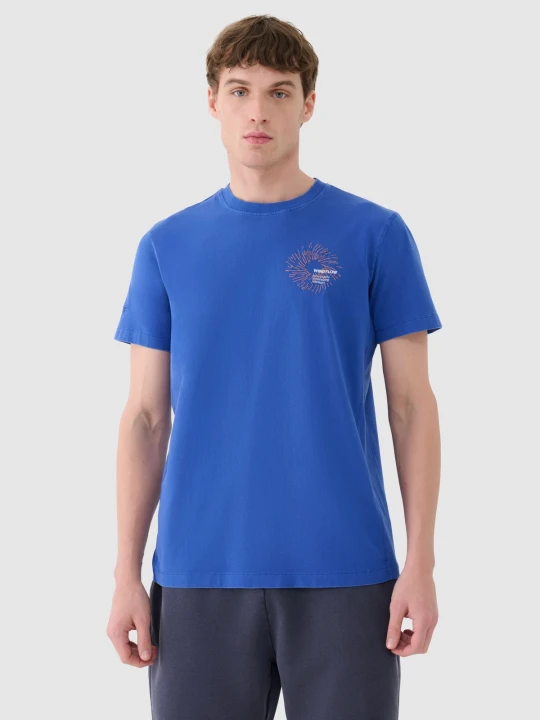 Zdjęcie produktu 4F T-shirt regular z nadrukiem męski - niebieski S