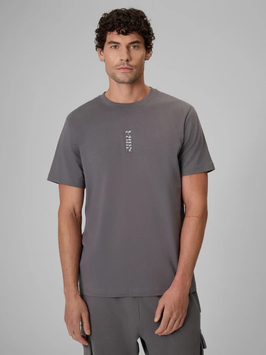 Zdjęcie produktu 4F T-shirt regular z nadrukiem męski - szary S
