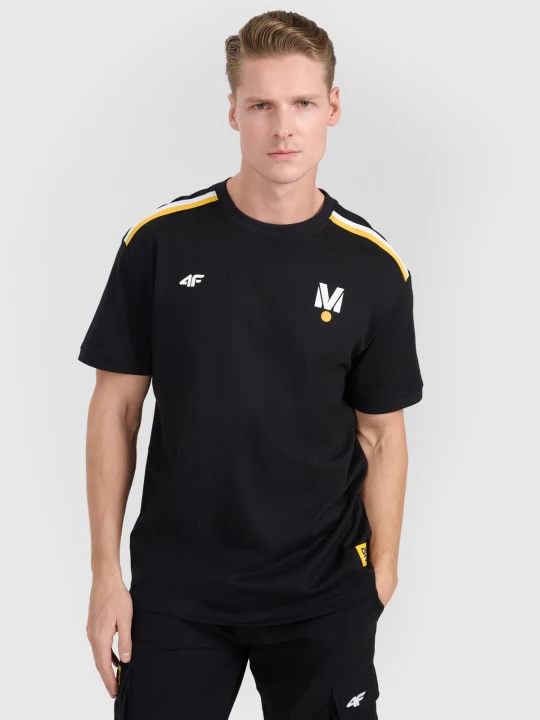 Zdjęcie produktu 4F T-shirt regular z nadrukiem uniseks 4F | Drift Masters - czarny XXL