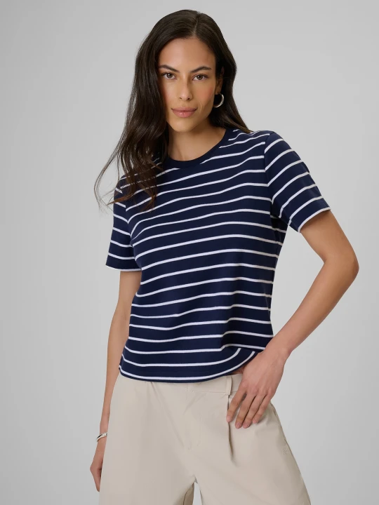 Zdjęcie produktu 4F T-shirt relaxed z nadrukiem damski - granatowy XL
