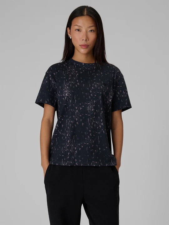 Zdjęcie produktu 4F T-shirt relaxed z nadrukiem damski - szary XS