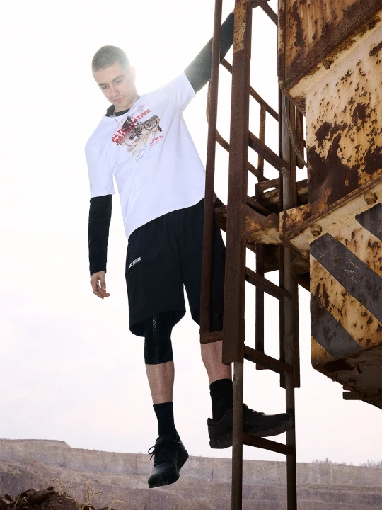 Zdjęcie produktu 4F T-shirt relaxed z nadrukiem męski - biały S