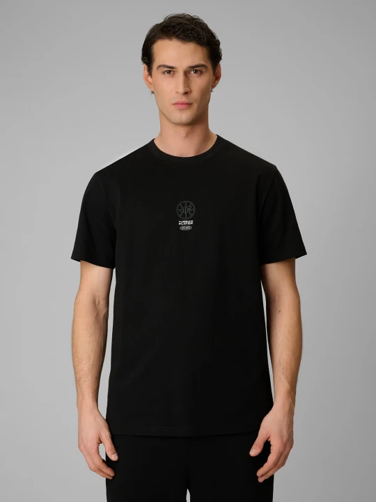 Zdjęcie produktu 4F T-shirt relaxed z nadrukiem męski - czarny S
