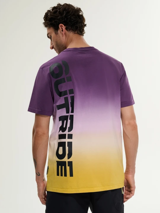 Zdjęcie produktu 4F T-shirt relaxed z nadrukiem męski - fioletowy M