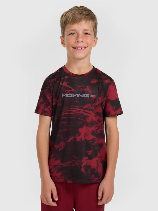 Zdjęcie produktu 4F T-shirt sportowy szybkoschnący chłopięcy - multikolor 146 / 152 (10-12 lat)