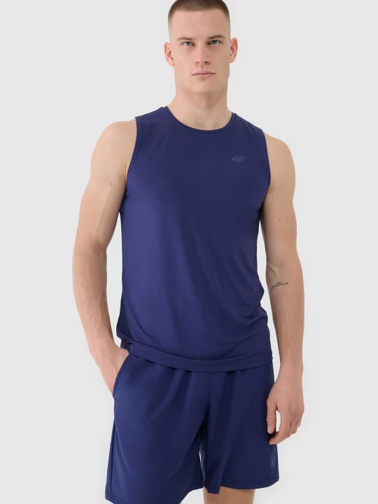 Zdjęcie produktu 4F Tank top regular szybkoschnący męski - granatowy M
