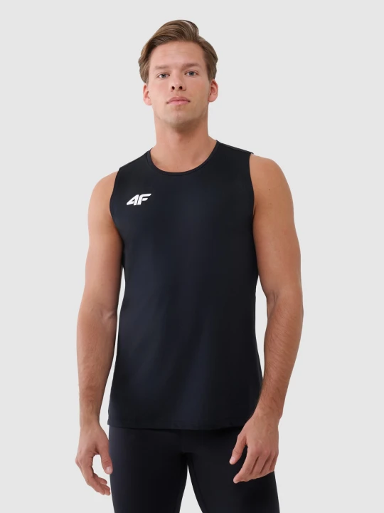 Zdjęcie produktu 4F Tank top treningowy szybkoschnący męski - czarny XS