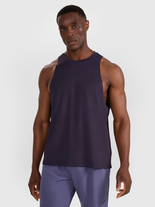 Zdjęcie produktu 4F Tank top treningowy szybkoschnący męski - granatowy XXL