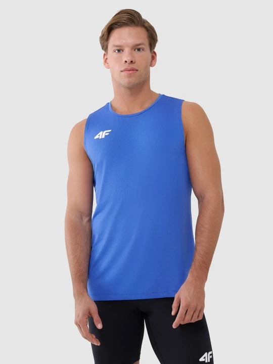 Zdjęcie produktu 4F Tank top treningowy szybkoschnący męski - niebieski XS